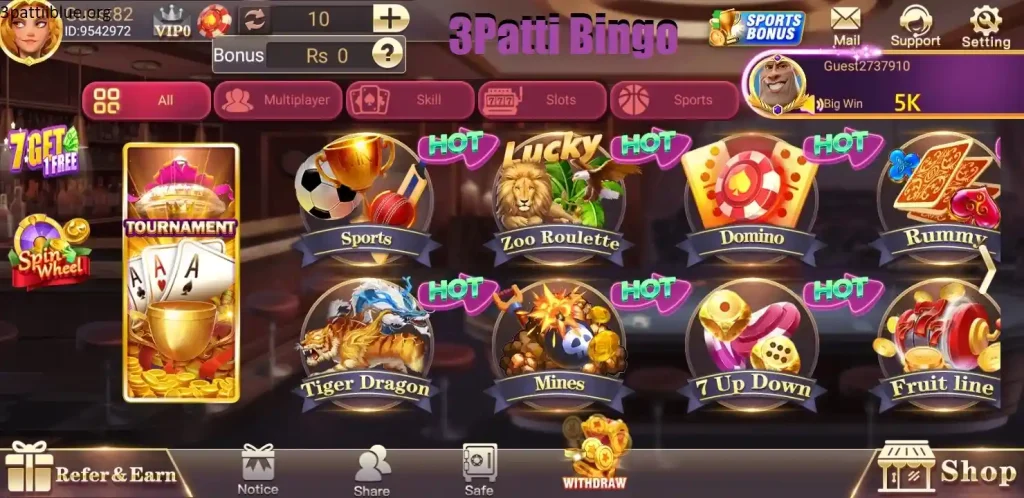 3 Patti Bingo Games