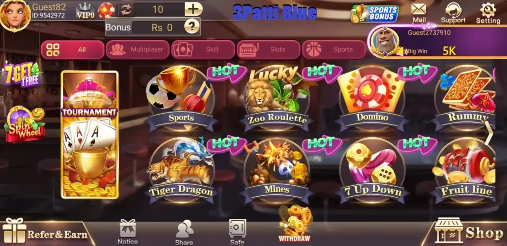 3 Patti Blue Games