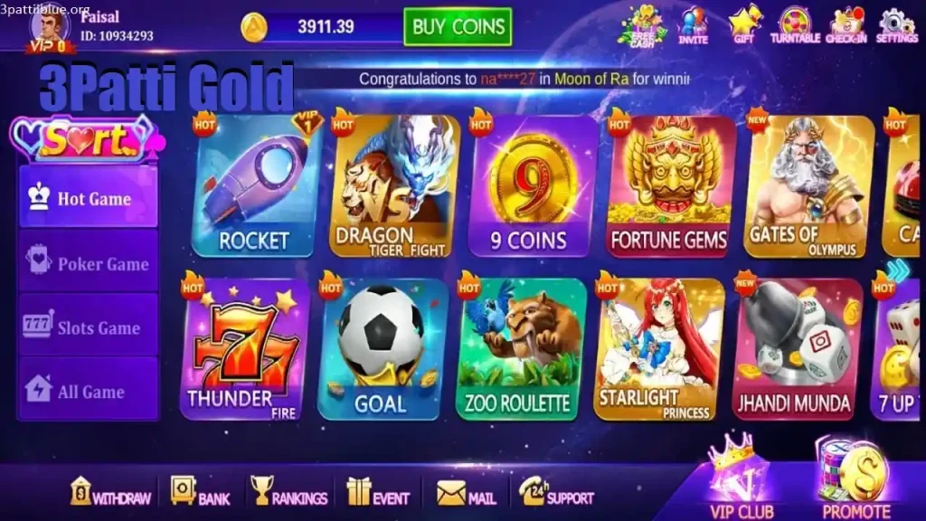 3 Patti Gold Games